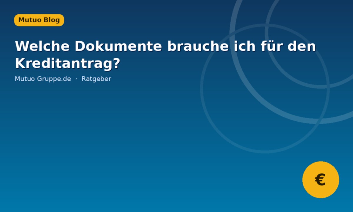 Documents for your application