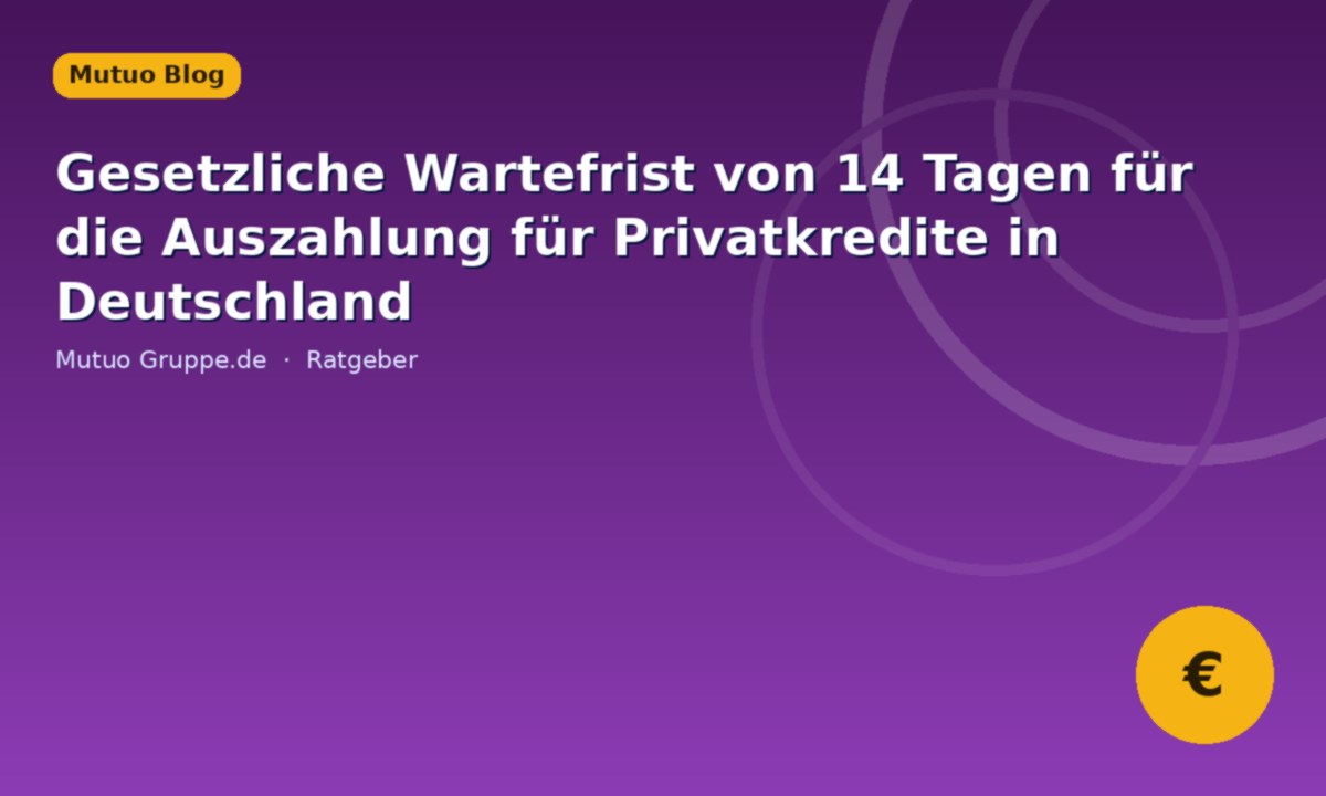 Afati ligjor i pritjes prej 14 ditësh për disbursimin e kredive personale në Gjermani